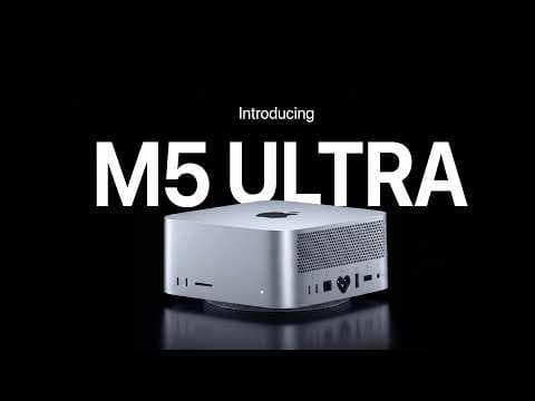 Apple M5 Ultra video production